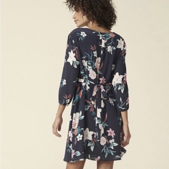 Amour Vert 100% Silk Dakota Saint Cloud Floral Print Dress Size XS - Picture 4 of 9